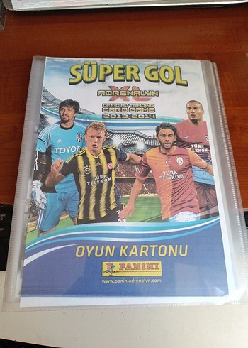 panini Süper Gol 2013-2014 kart albüm