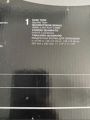 Diğer PAŞABAHÇE KARE BORCAM BÜYÜK BOY