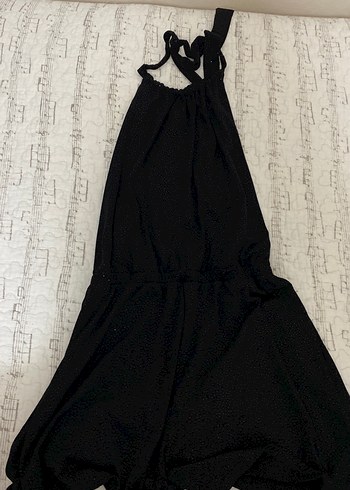 bershka payetli parlak sırt dekolteli tulum - Görsel 4