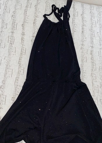 bershka payetli parlak sırt dekolteli tulum - Görsel 5