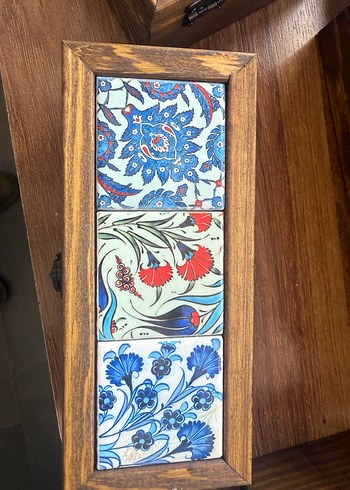 El Yapımı Çini Desenli Ahşap Kutular - Görsel 4