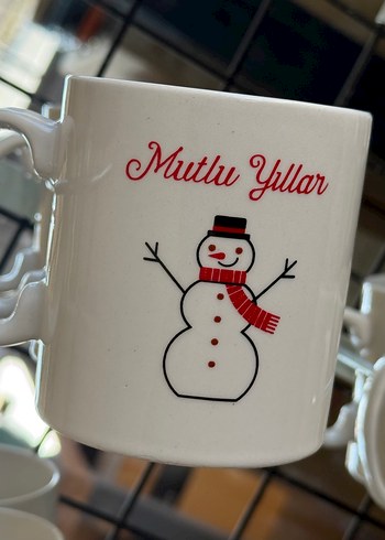 Yılbaşı Temalı Beyaz Kupa Bardak - Görsel 2