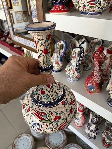  Beden El işlemeli Seramik Vazo