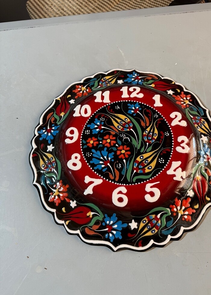 Çini tabak Saat - Görsel 2