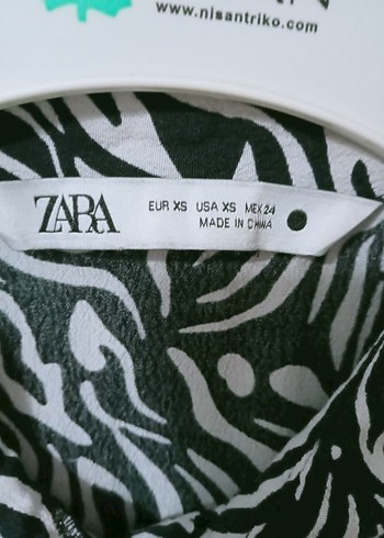 s Beden çeşitli Renk Zebra Desenli Uzun Kollu Pilili Uzun Elbise