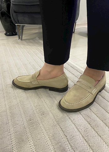bej süet zara ayakkabı - Görsel 6