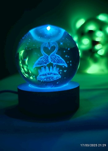 Kar küresi farklı renkler ile - Görsel 6