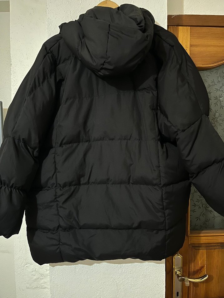 Siyah Midi Kışlık Kadın Mont - Görsel 2