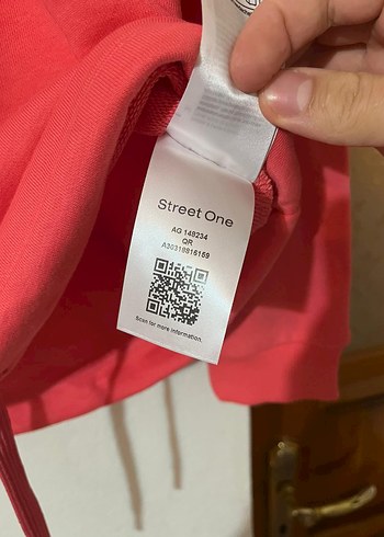 Kadın Pastel Kırmızı Renk Kapüşonlu Sweatshirt - Görsel 6