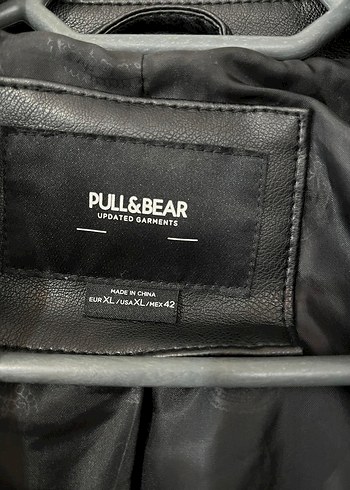 Erkek Siyah Deri Biker Ceket - Görsel 3