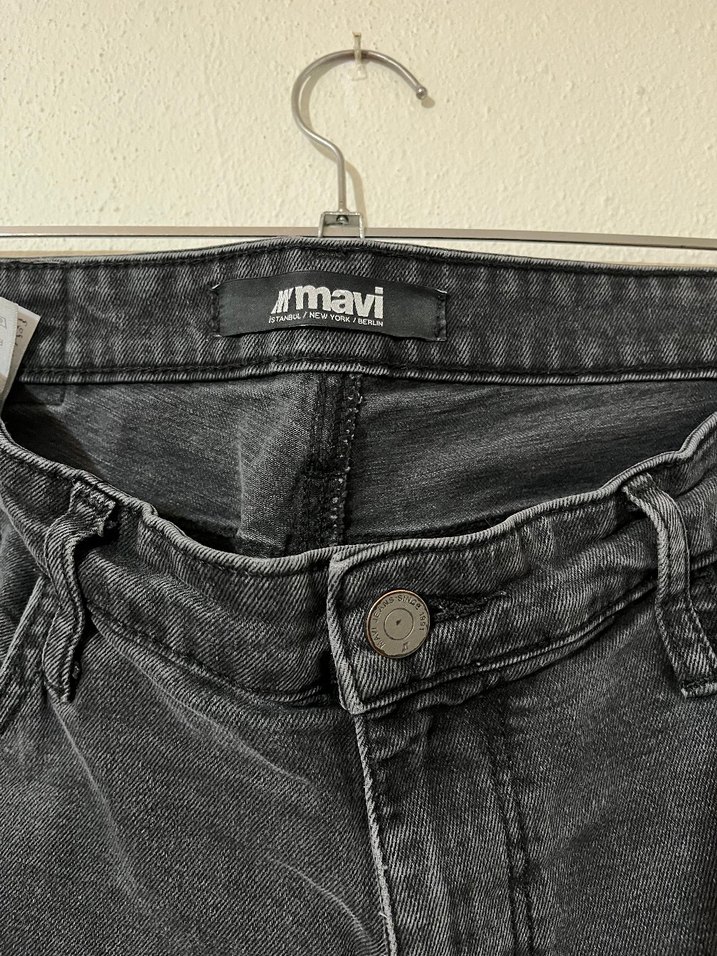 Erkek antrasit tapered Fit Denim Jean - Görsel 3