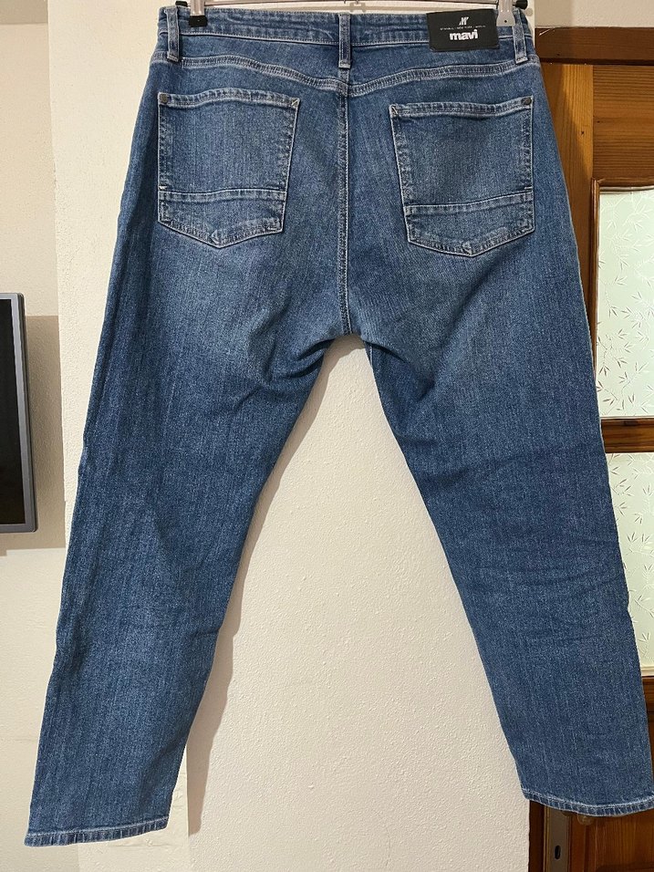 Mavi Erkek Kot Pantolon, Tapered Fit Kesim - Görsel 3