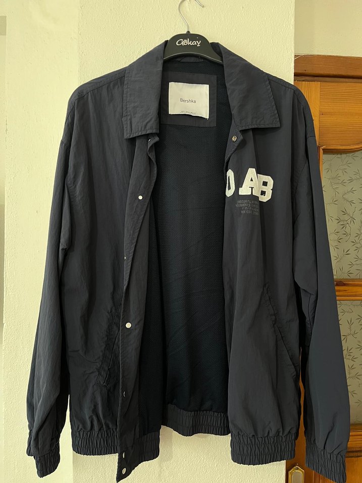 Siyah Erkek Düğmeli Yağmurluk ceket - Görsel 5