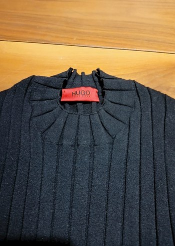 Hugo Boss Siyah Yüksek Yakalı Kadın Triko Kazak