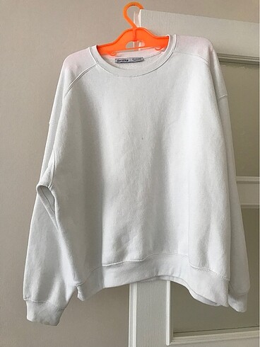 beyaz oversize sweatshirt
