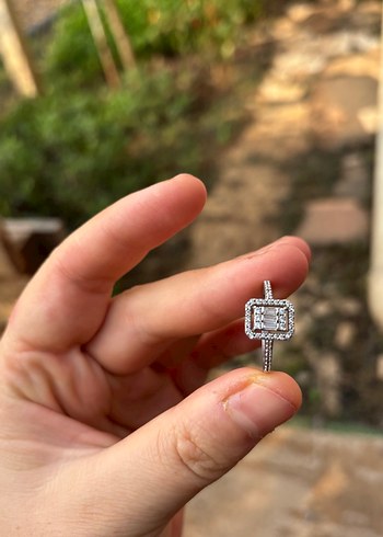 Beden Gümüş Baget Yüzük