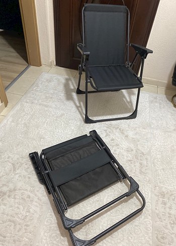 Siyah Katlanabilir kamp Sandalyesi - Görsel 2