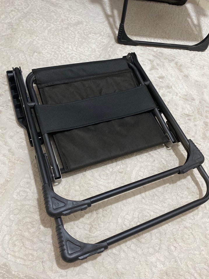 Siyah Katlanabilir kamp Sandalyesi - Görsel 3