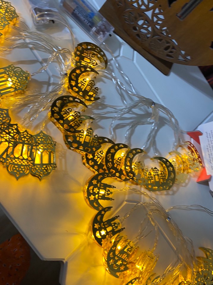 Altın Renkli Dekoratif Fener Işık - Görsel 2