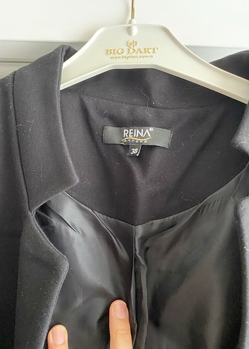 38 Beden Siyah Mini Kadın Blazer Ceket