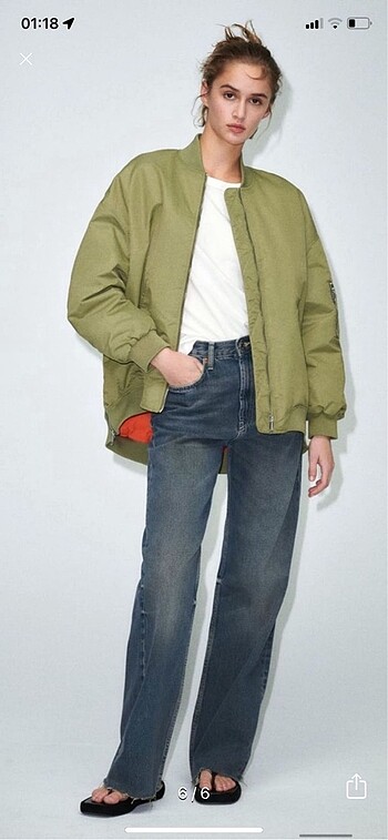 Zara oversize bomber ceket