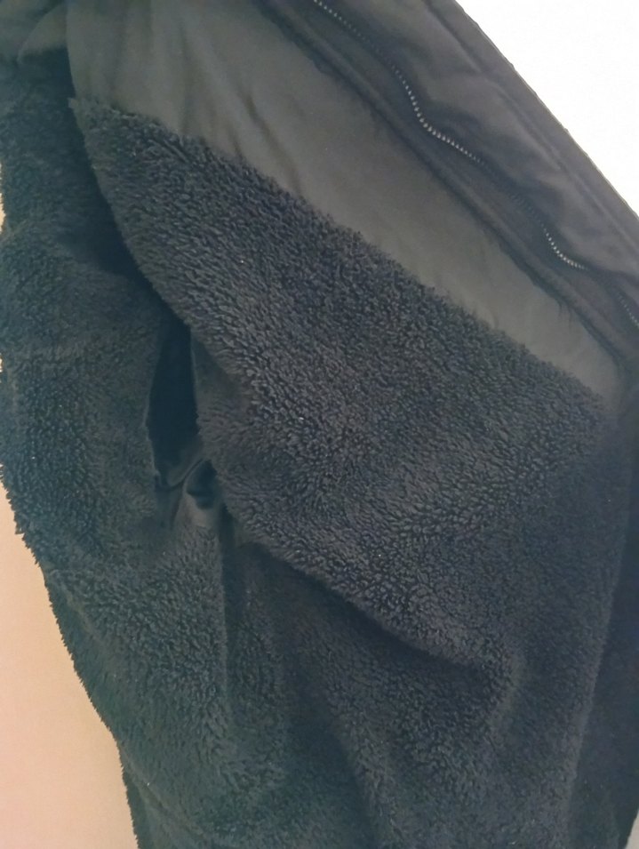 Siyah Erkek Midi Boy Kürklü mont - Görsel 3