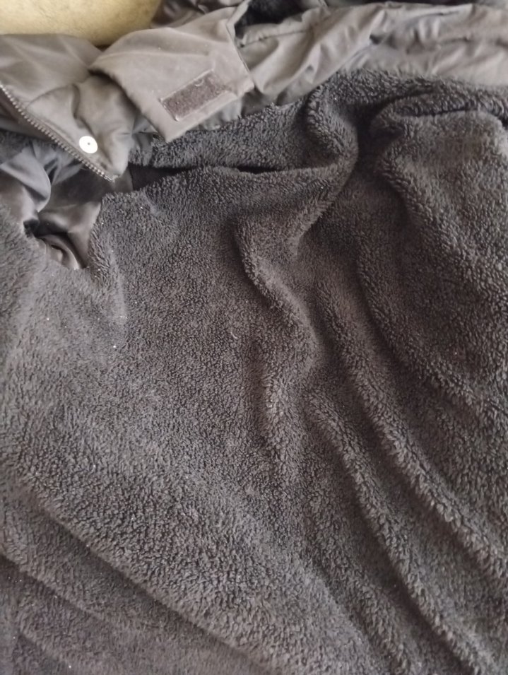 Siyah Erkek Midi Boy Kürklü mont - Görsel 5