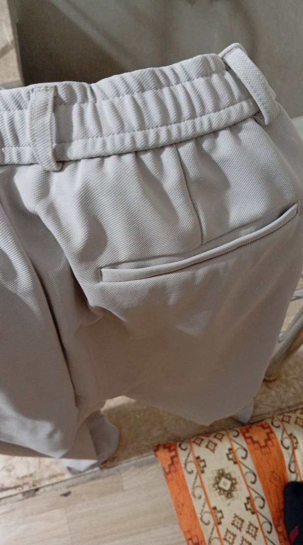 Erkek Gri Midi Kumaş Pantolon - Görsel 4