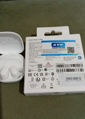 Xiaomi Redmi Buds 6 Play Beyaz Kablosuz Kulaklık - Görsel 2