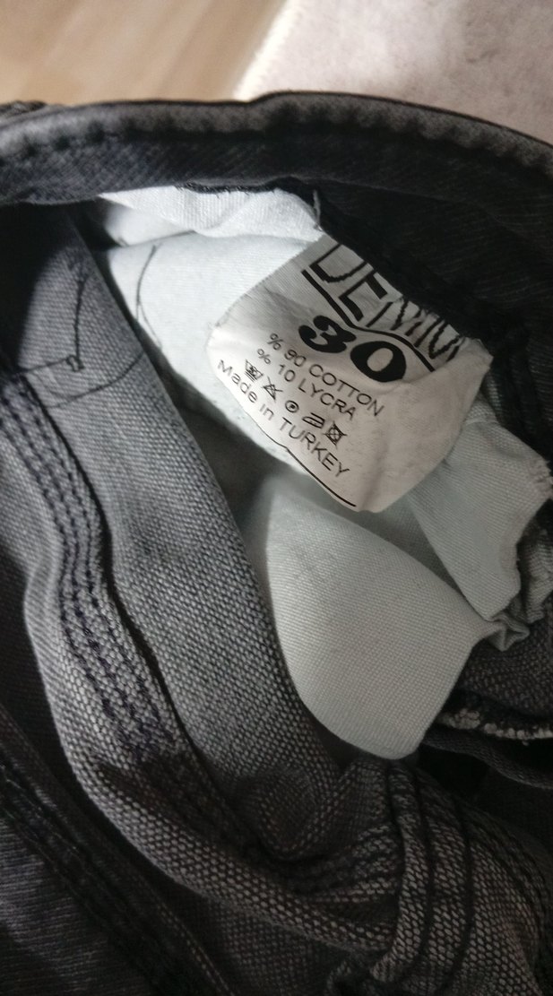 Erkek Gri Bol Kesim Midi Kot Pantolon - Görsel 4