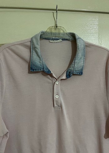 2xl Beden Pembe Pamuklu Erkek Polo Tişört