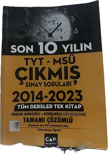 çıkmış sorular çap yayınları