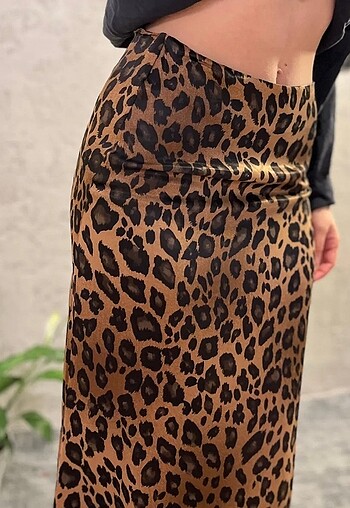 Trendyol & Milla LEOPAR MAXİ ETEK