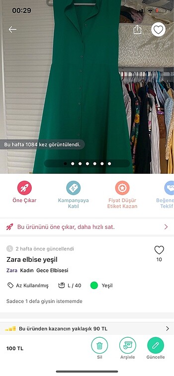 Yeşil elbise