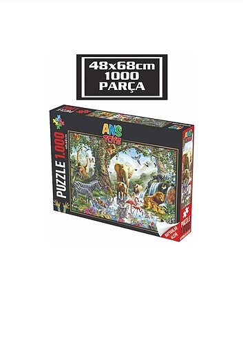 1000 parça puzzle hayvanlar alemi