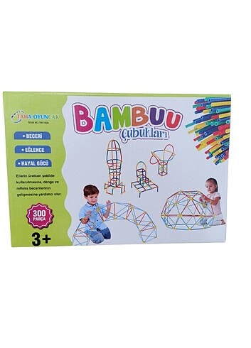 Bambu çubukları oyunu 300 Parça 5 farklı renk