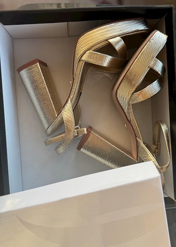 Nine West Nıne West Kadın Altın Platform Topuklu Ayakkabı