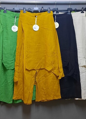 Diğer Park Moda İtalyan Keten Pantalonlar
