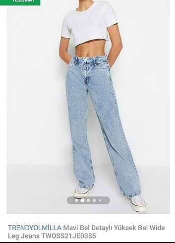 Trendyolmilla mavi wide legg