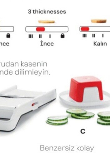 Tupperware dilimleyici mandolin