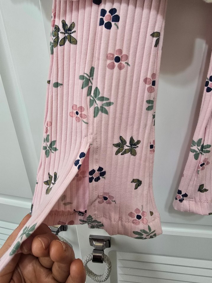 Beyaz Dantelli Uzun Kollu Bebek Kız Takımı - Görsel 4