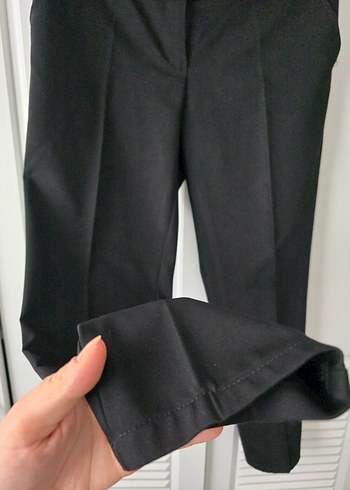 siyah kumaş pantolon - Görsel 4