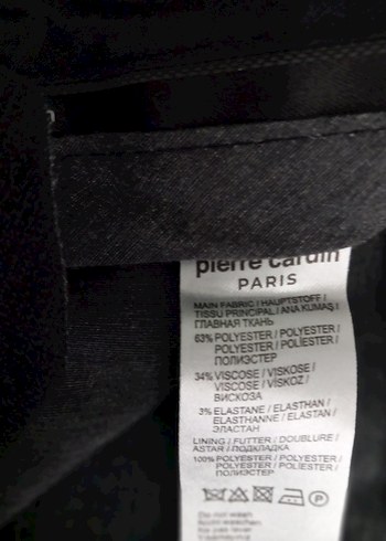 Pierre Cardin marka erkek siyah kumaş  pantolon - Görsel 6