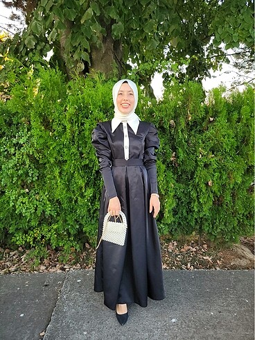 Emnora Siyah Abiye