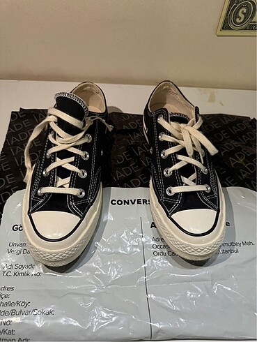 36,5 Beden siyah Renk Converse 70 chuck