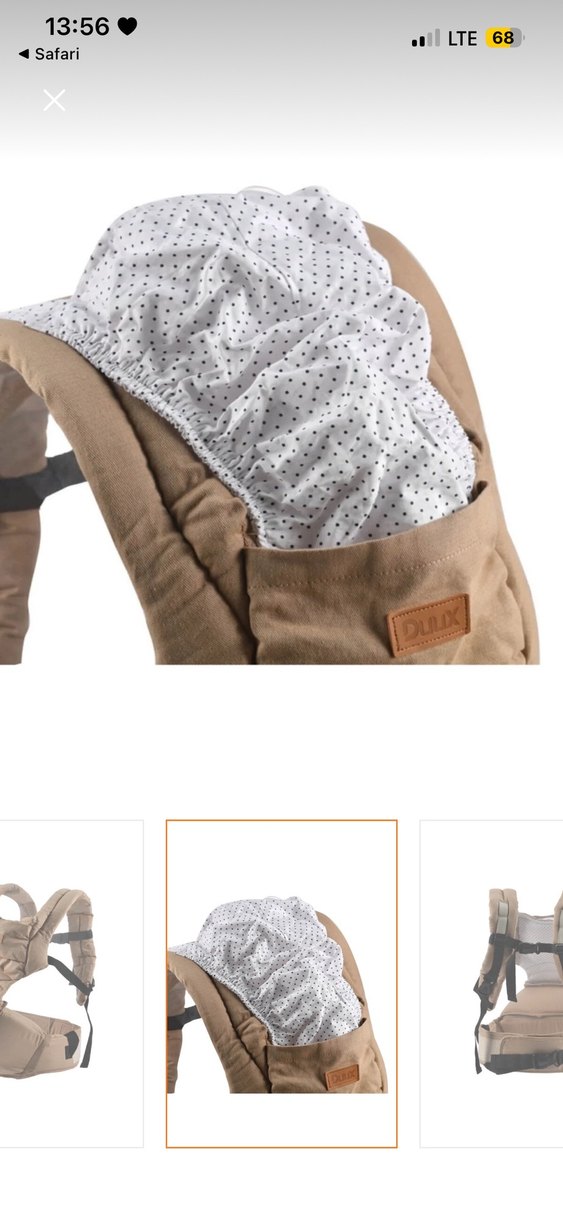 Duux Hipstar Bej Bebek Kangurusu - Görsel 3