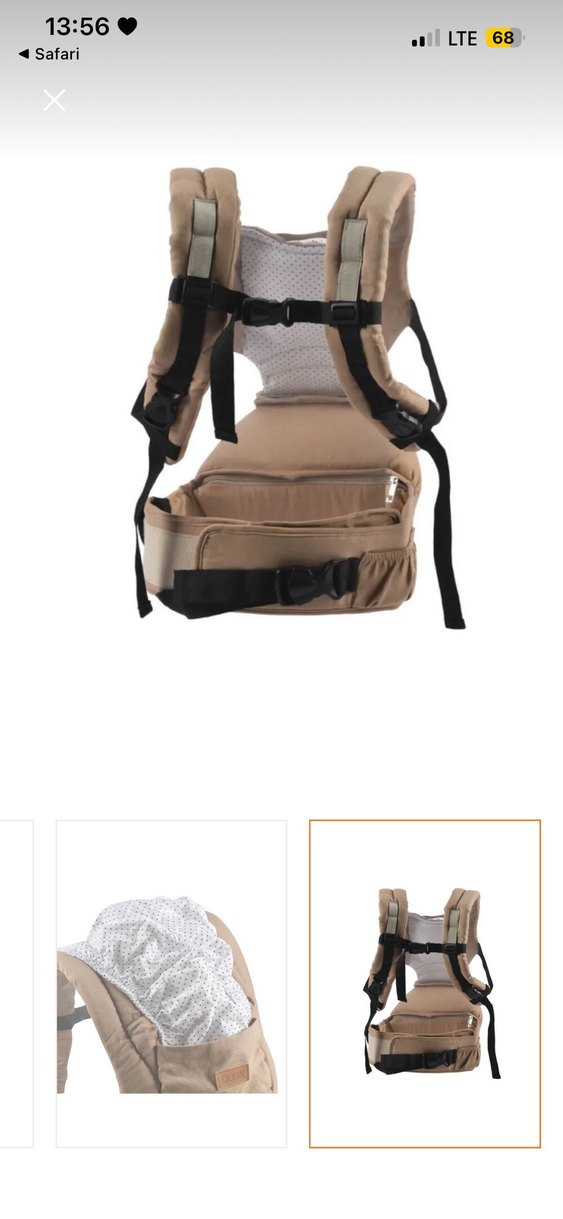 Duux Hipstar Bej Bebek Kangurusu - Görsel 2