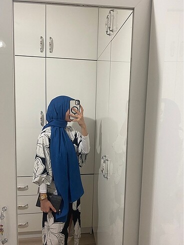 Cam Kırığı Mavi Şal