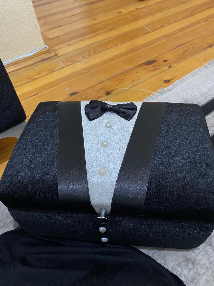 Kemerli Siyah Mini Tuxedo - Görsel 3