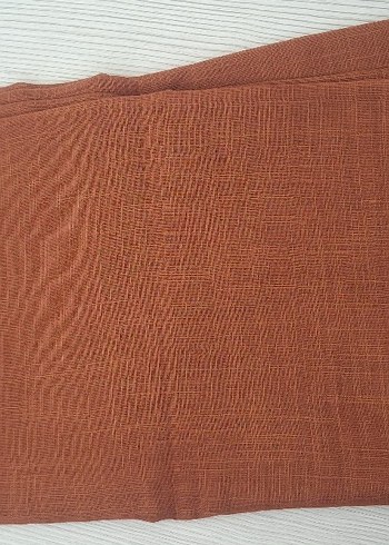 pamuklu kiremit renk şal - Görsel 2